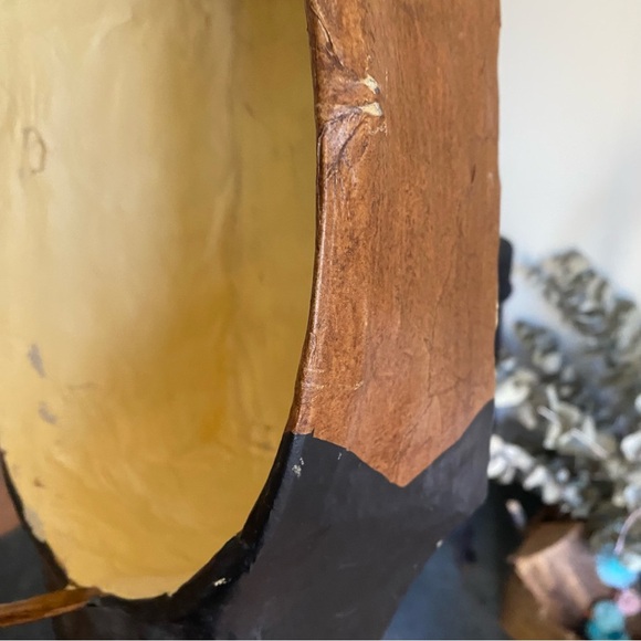 Vintage primitive papier-mâché duck-goose basket - Picture 5 of 9